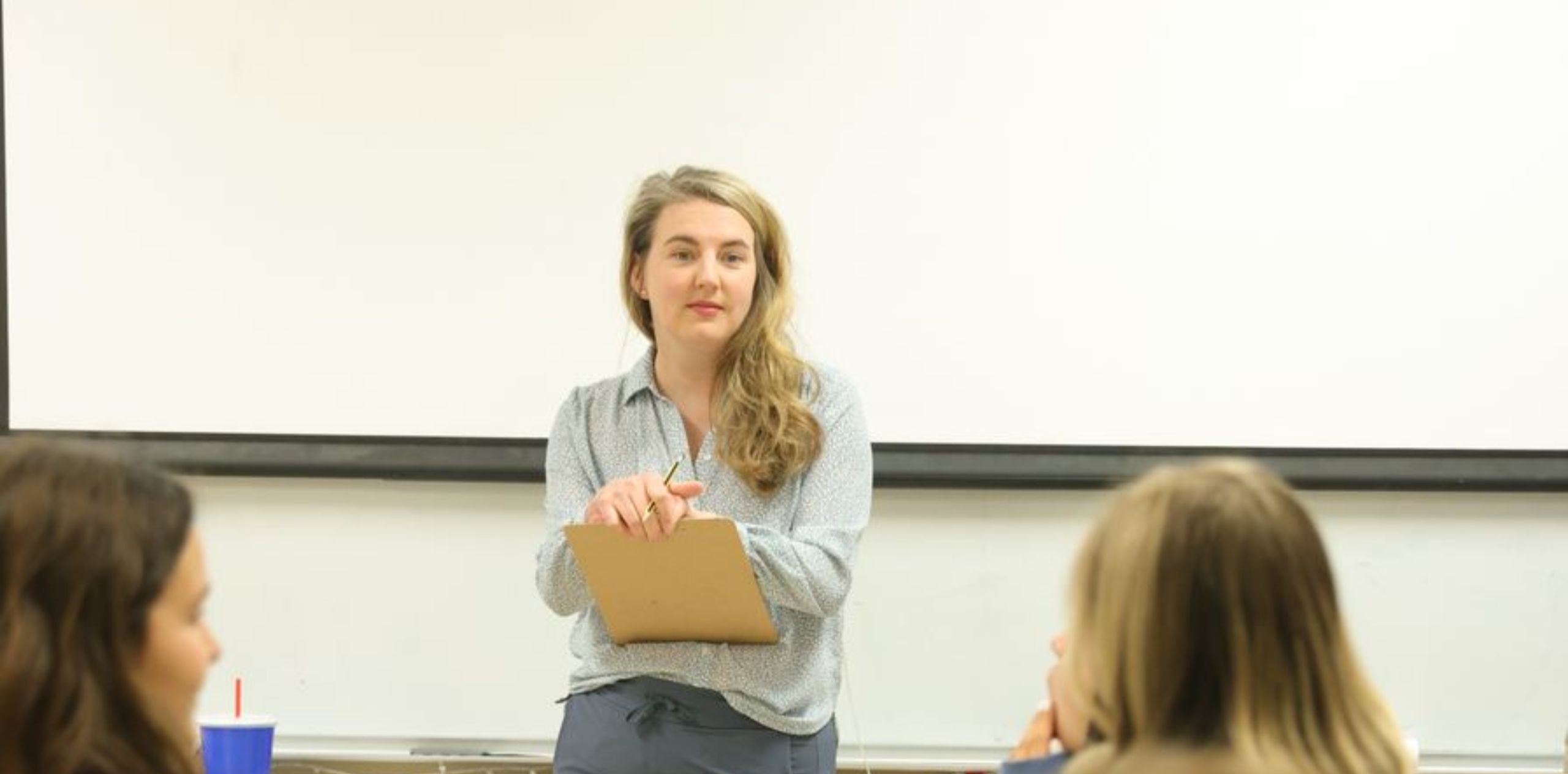 Teacher in class