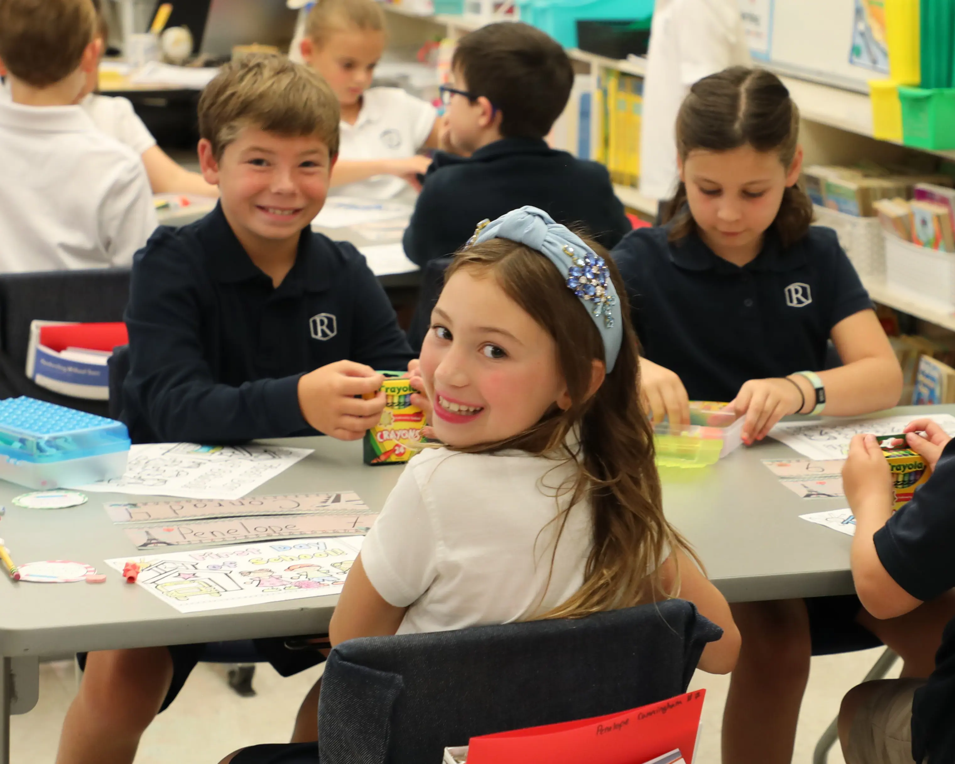 Students engaging in a classroom activity