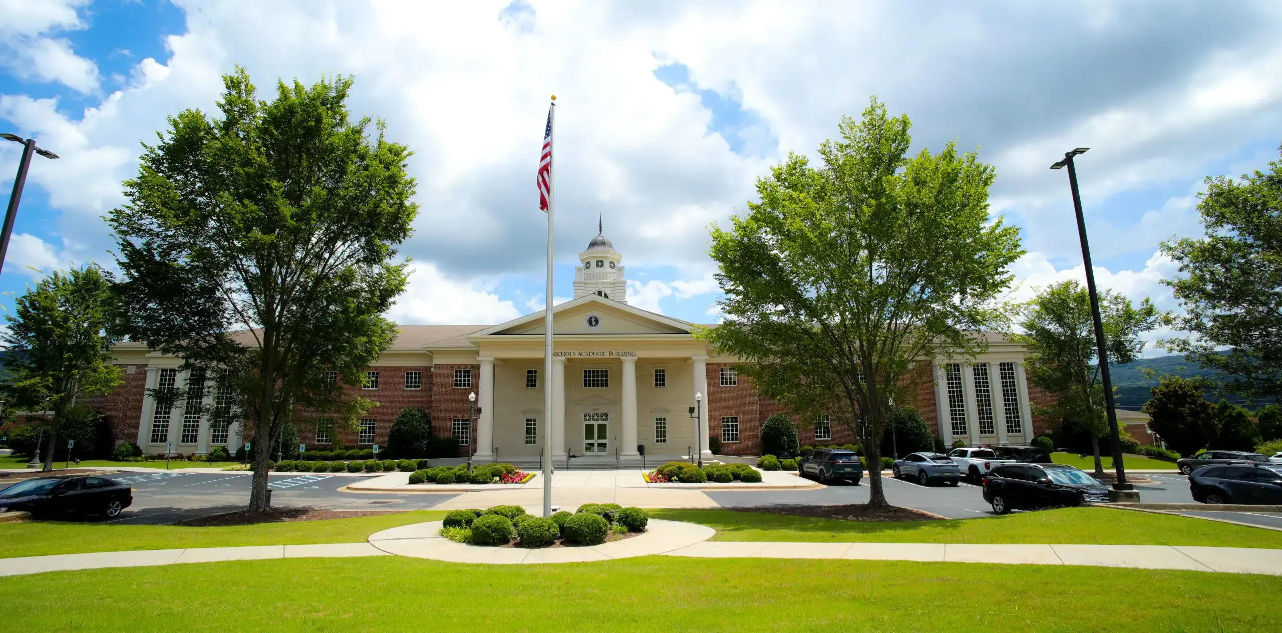 Outside the Randolph School Building