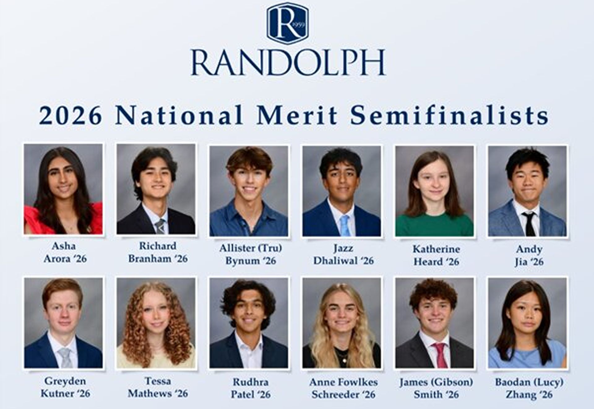2026 National Semifinalists Students Board