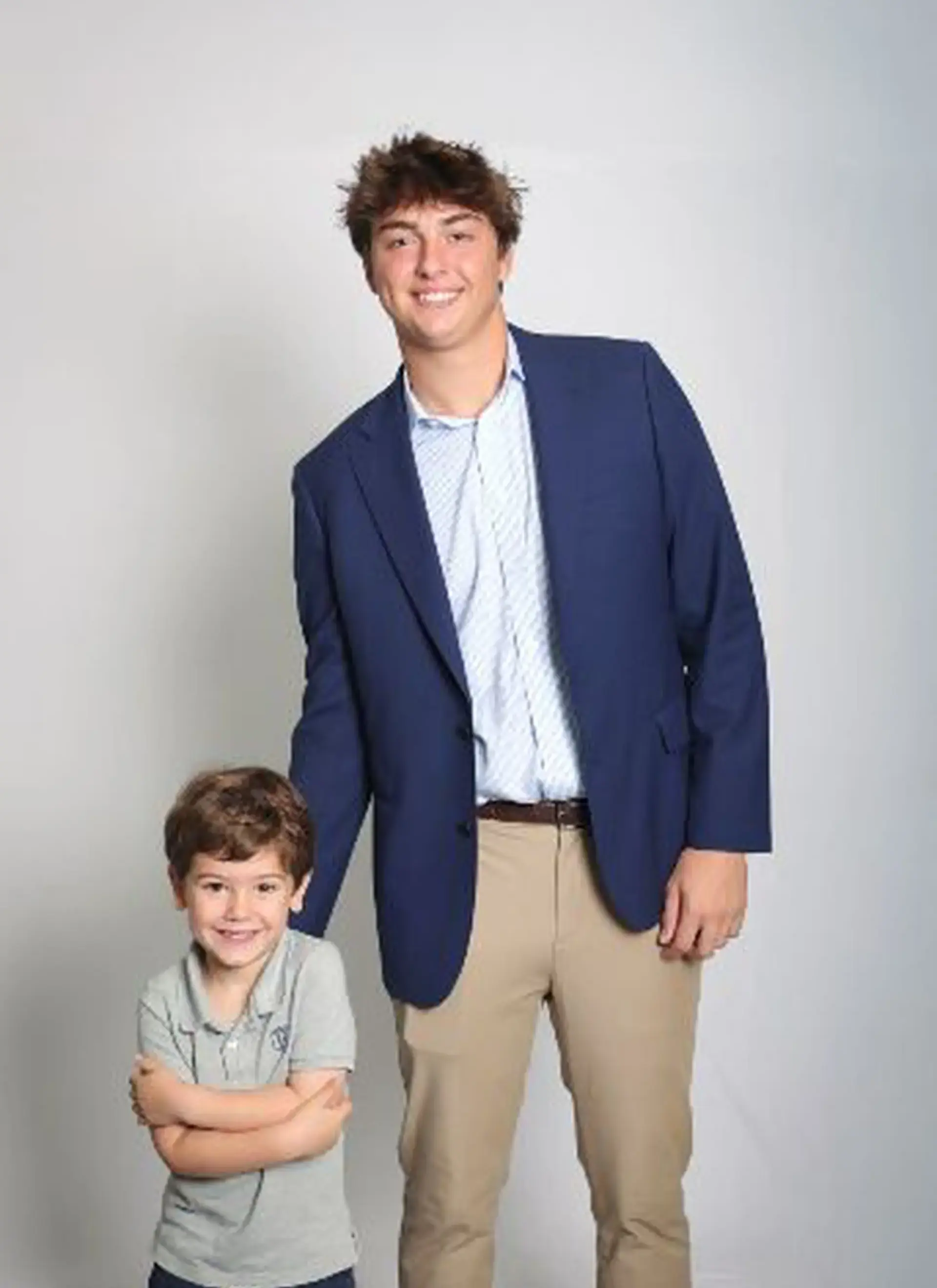 Randolph senior with his kindergarten buddy